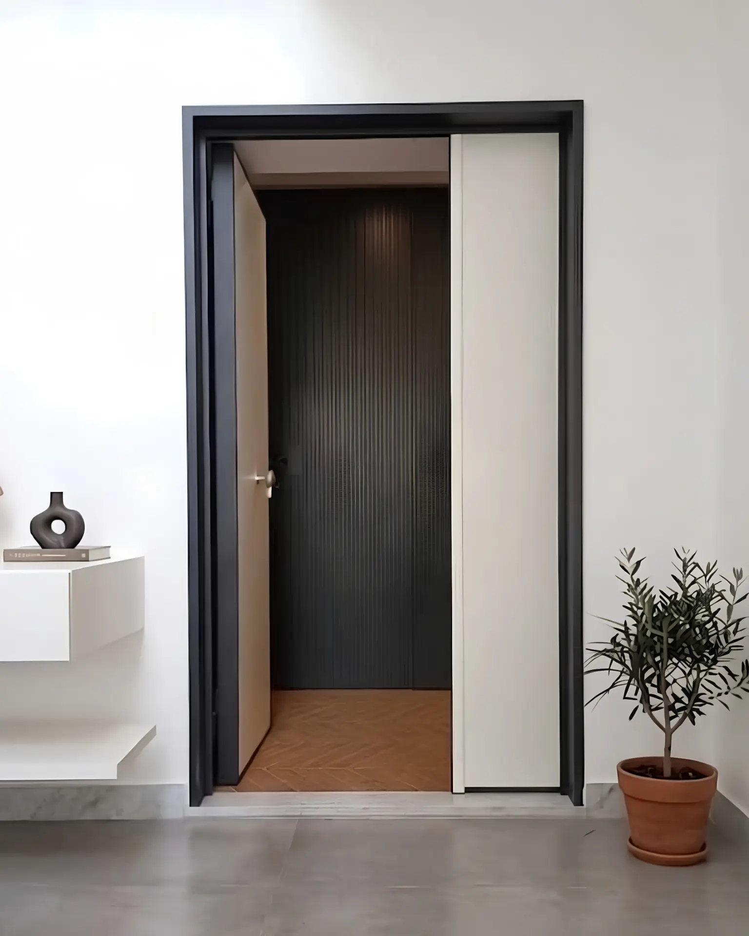 Porta scorrevole interna in ambiente moderno CO.ME.I.