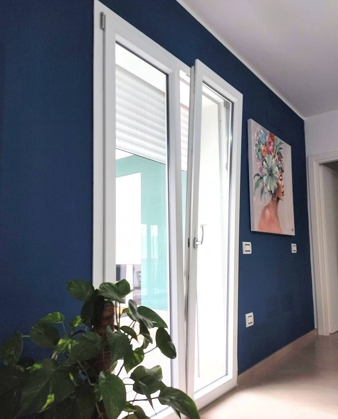 Finestra in PVC bianco